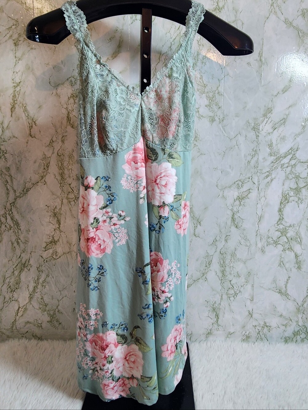 Flora Nikrooz Pretty Foral Print Lace Nightgown